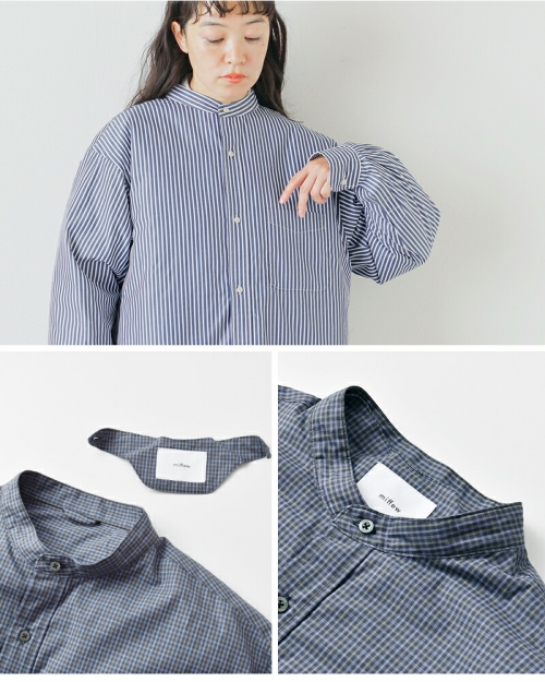 miffew ミフュー ロング ダウン シャツ “LONG DOWN SHIRTS