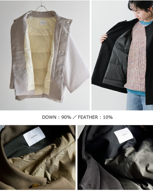 miffew ミフュー ケープ ダウン コート “CAPE DOWN COAT” few25wjk5342