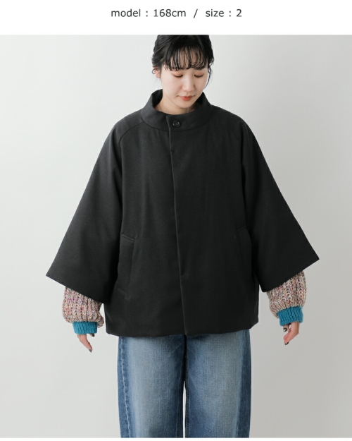 福岡雙葉 コート 略章付き Mサイズ miffew ミフュー ケープ ダウン コート “CAPE DOWN COAT” few25wjk5342