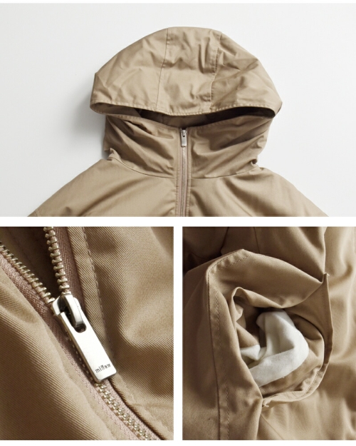 miffew ミフュー テントライン ジップアップ ダウン コート “TENT LINE