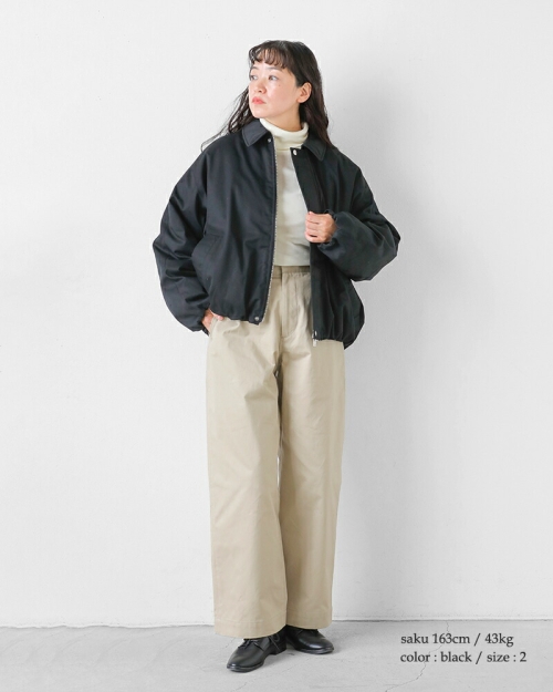 miffew ミフュー ワイド スクエア ジップ アップ ダウン ジャケット