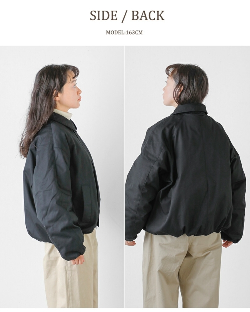 miffew ミフュー ワイド スクエア ジップ アップ ダウン ジャケット