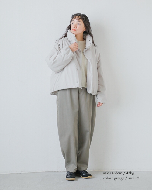 miffew ミフュー 撥水 帯電防止 スタンドカラー ダウン ジャケット