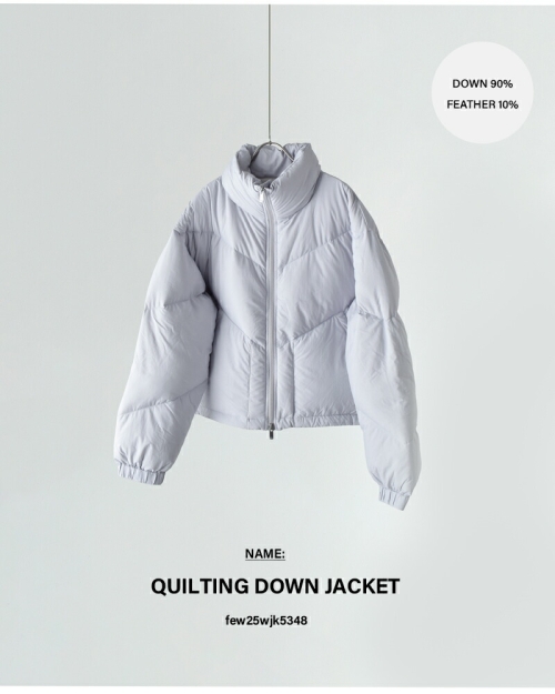 miffew ミフュー キルティング ダウン ジャケット “QUILTING DOWN