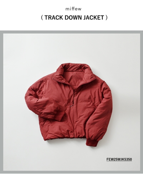 muu様　レッドM miffew ミフュー トラック ダウン ジャケット “TRACK DOWN JACKET
