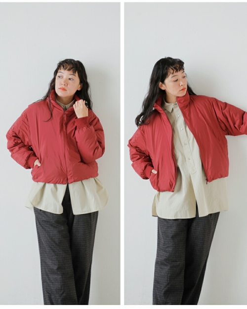 AKi:2wayリボンダウン ANPAS ダウンジャケット ダウン 2WAY Reversible Eco Down