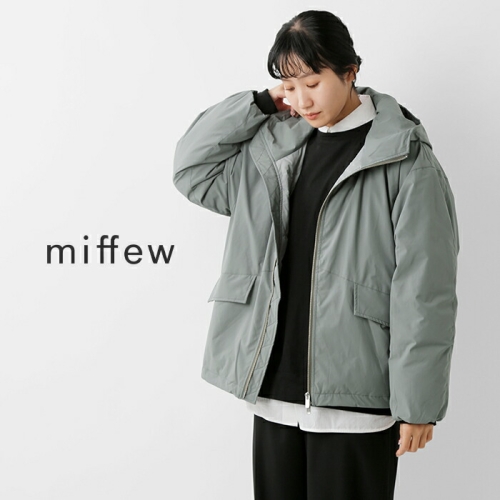 miffew ミフュー　HOODED DOWN JACKET ダウンジャケット miffew（ミフュー） ダウンジャケット ダウン 「miffew/ミフュー