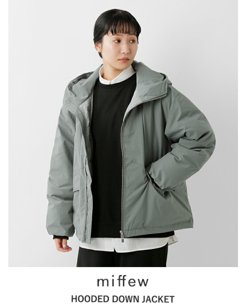 miffew ミフュー　HOODED DOWN JACKET ダウンジャケット miffew ミフュー フーデット ダウン ジャケット “HOODED DOWN JACKET