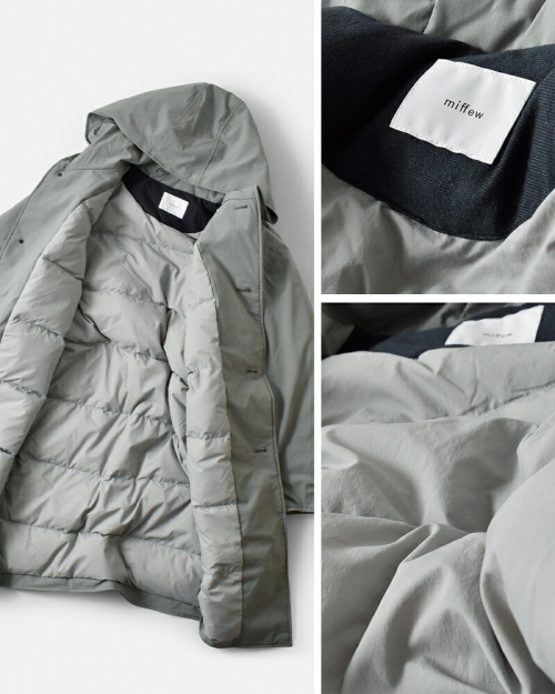 miffew ミフュー フーデッド ダウン コート “HOODED DOWN COAT