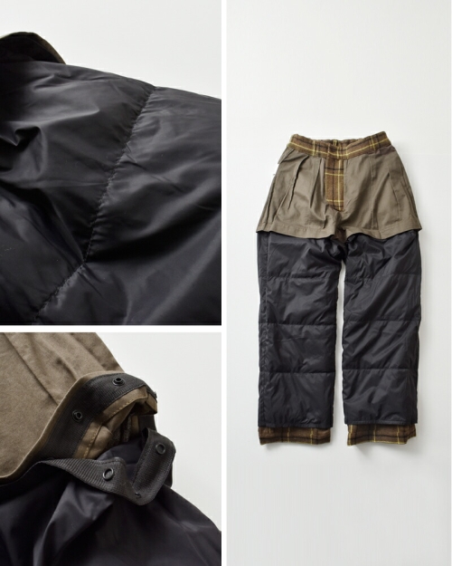 THEREDTHREAD レザーバタフライパンツ miffew ミフュー 2タック ダウン トラウザー パンツ “2TUCK DOWN