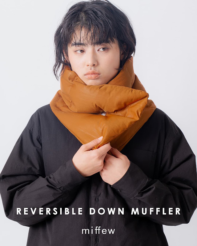 miffew ミフュー リバーシブル ダウン マフラー REVERSIBLE DOWN