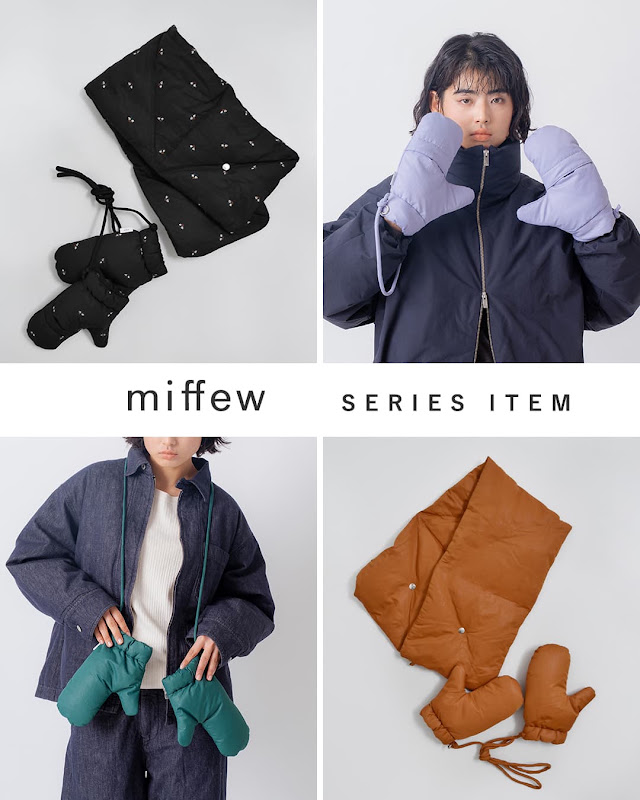miffew ミフュー リバーシブル ダウン マフラー REVERSIBLE DOWN