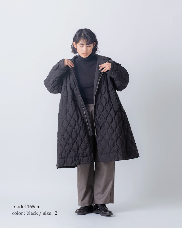 miffew ミフュー テントライン ジップアップ ダウン コート TENT LINE