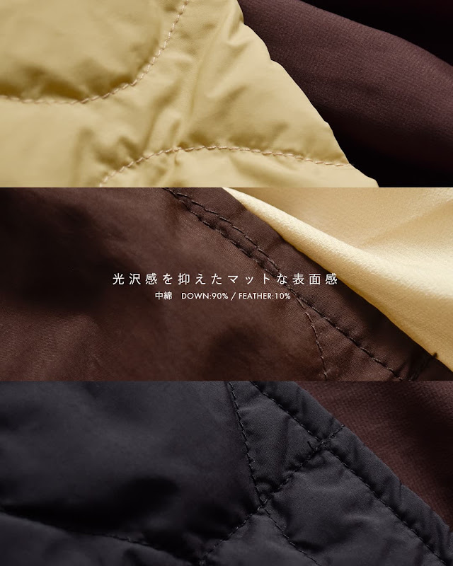 miffew ミフュー テントライン ジップアップ ダウン コート TENT LINE
