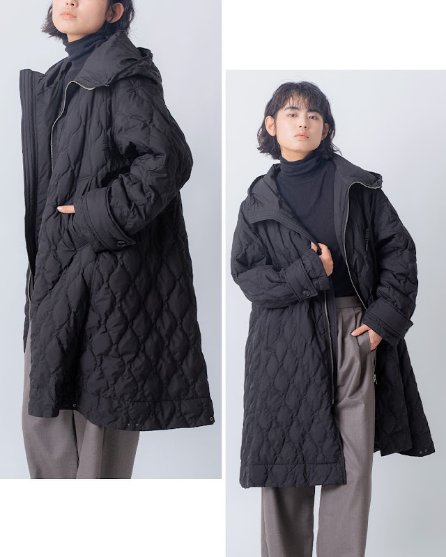 miffew ミフュー テントライン ジップアップ ダウン コート TENT LINE