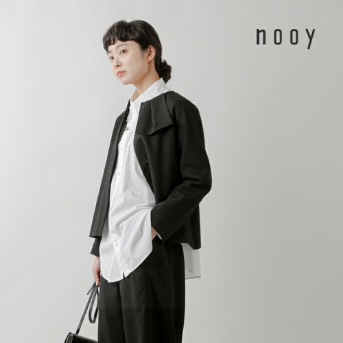 nooy ヌーイ ブークレ ジャガード ハンカチーフ ジャケット nooy ヌーイ ブークレ ジャガード ハンカチーフ ジャケット
