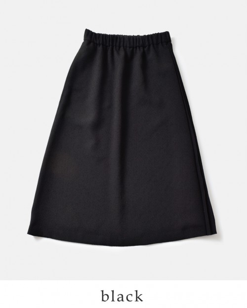 nooy(ヌーイ)ブークレジャガードブラックサイドプリーツスカート fsk04