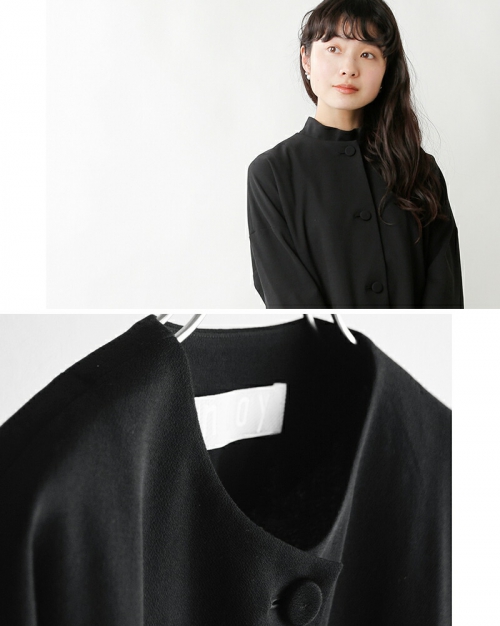 nooy ヌーイ 接結ジョーゼット編みフロージャケット gjk01-kk | iroma