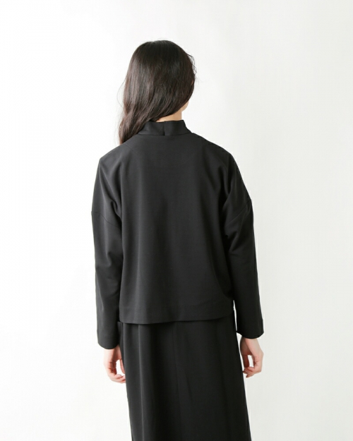 nooy ヌーイ 接結ジョーゼット編みフロージャケット gjk01-kk | iroma
