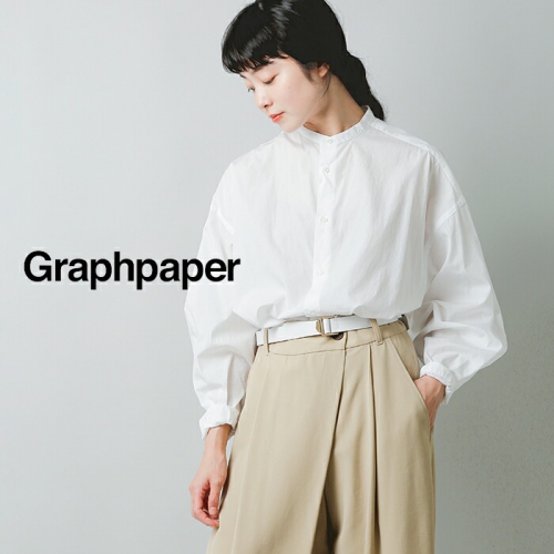 グラフペーパー Graphpaper シワ加工デザイン 長袖シャツ 21ss - www ...