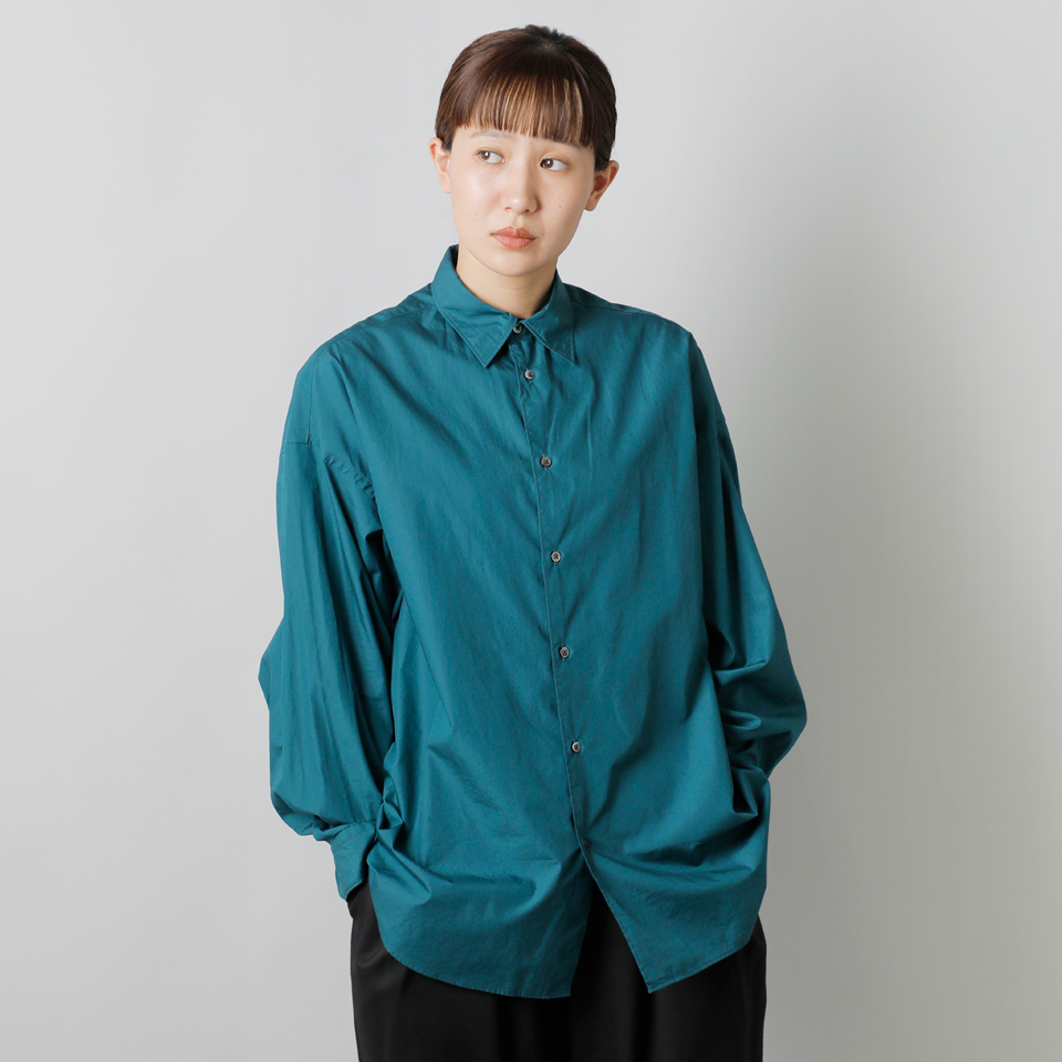 Graphpaper グラフペーパー 長袖シャツGM233-50021B graphpaper グラフペーパー Broad L/S Oversized Regular Collar
