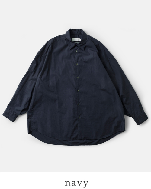 graphpaper グラフペーパー Broad L/S Oversized Regular Collar Shirt