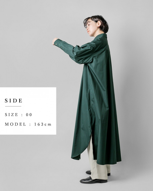 グラフペーパー High Count Broad Regular Oversized Shirt Dress