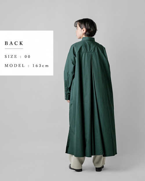 グラフペーパー High Count Broad Regular Oversized Shirt Dress