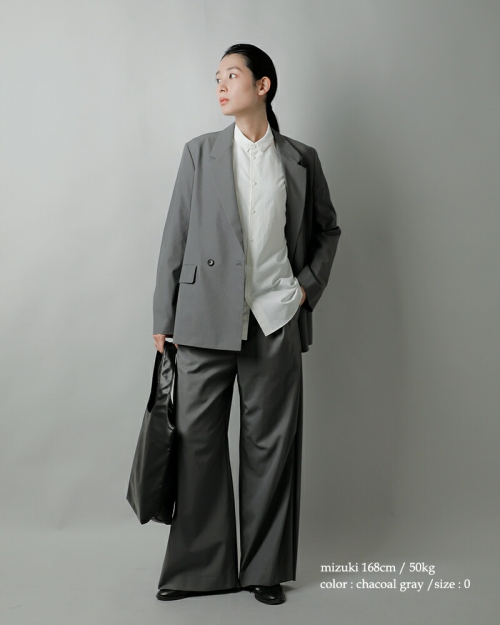 パンツ Graphpaper 24SS Scale Off Wide Trousers Scale Off Wool Wide Chef Pants | Graphpaper(グラフペーパー