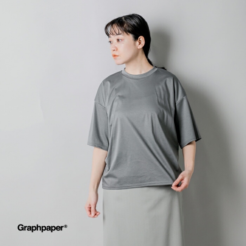 graphpaper グラフペーパー ファイン スムース クルーネック Tシャツ