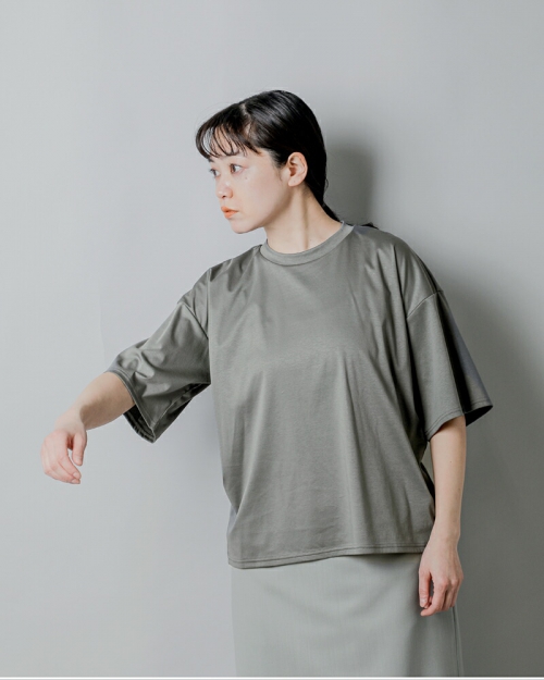 graphpaper グラフペーパー ファイン スムース クルーネック Tシャツ