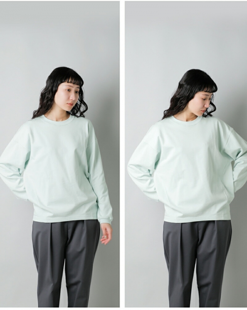 新品 GRAPHPAPER デニム ミックステリークルーネックスウェット Graphpaper (グラフペーパー) Compact Terry Crew Neck