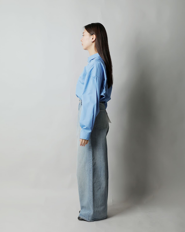 graphpaper グラフペーパー ツータック ワイド セルビッチ デニム