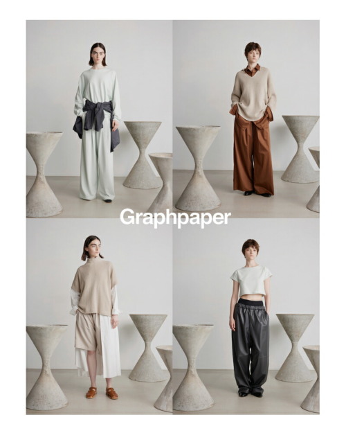 graphpaper グラフペーパー コットン バンドカラー シャツワンピース