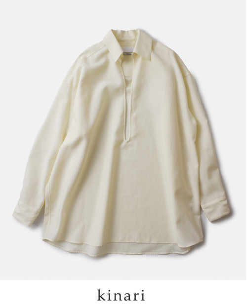 graphpaper グラフペーパー ウール スキッパー シャツ “Wool Cupro Skipper Shirt” gu241-50075-ms  | iroma..aranciato