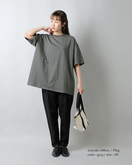 graphpaper グラフペーパー コットン ショートスリーブ オーバーサイズ Tシャツ “S/S Oversized Tee”  gu241-70104b-yo | iroma..aranciato