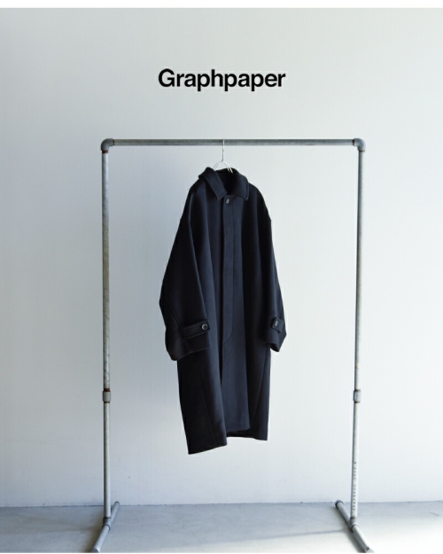 graphpaper グラフペーパー ライトメルトン オーバーサイズ ロング