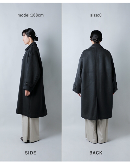 graphpaper グラフペーパー ライトメルトン オーバーサイズ ロング