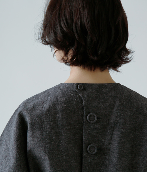 atelier naruse アトリエナルセ コットン リネン スモック ブラウス