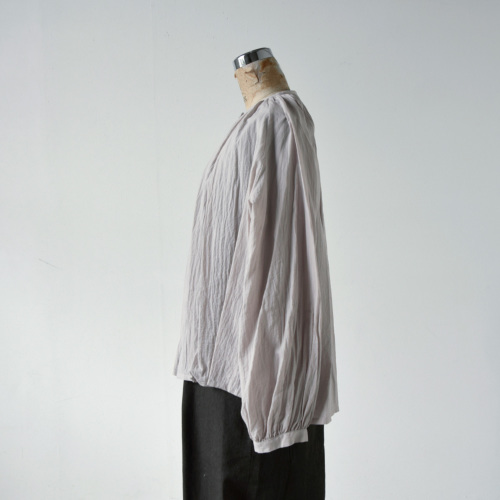 atelier naruse アトリエナルセ コットン ギャザーブラウス h02083