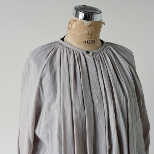 atelier naruse アトリエナルセ コットン ギャザーブラウス h02083