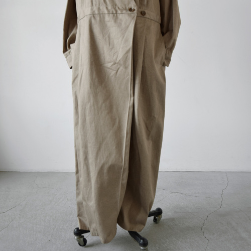 NEAT オーバーオール　コットンカルゼ NEAT｜COTTON SATIN │OVERALL - OLIVE｜PRODUCT｜Continuer Inc