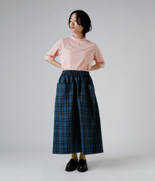 atelier naruse アトリエナルセ リネン タータンチェック カット
