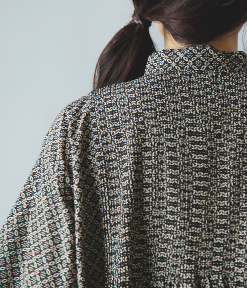 maison de soil メゾン ド ソイル フラワーブロック プリント