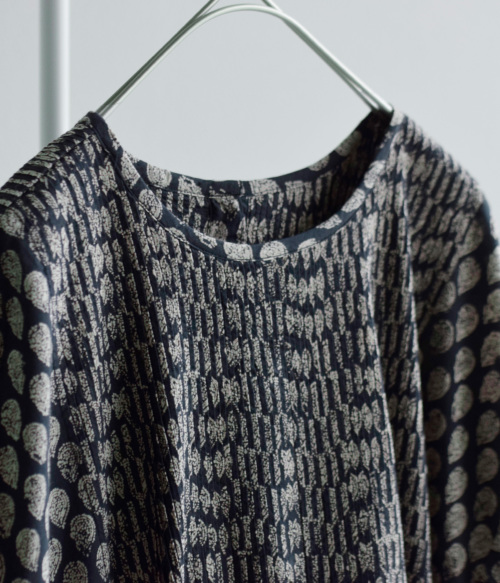 maison de soil メゾン ド ソイル コットン シルク ハンド スクリーン