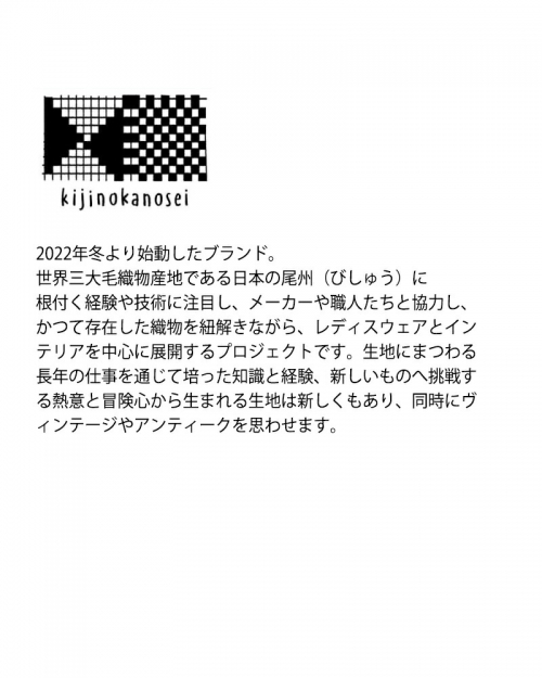 kijinokanosei キジノカノウセイ ラミー 刺繍 タック ブラウス “fluffy