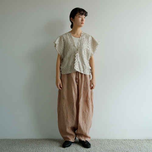 kijinokanosei キジノカノウセイ リネン 刺繍 べスト 庭園 teien