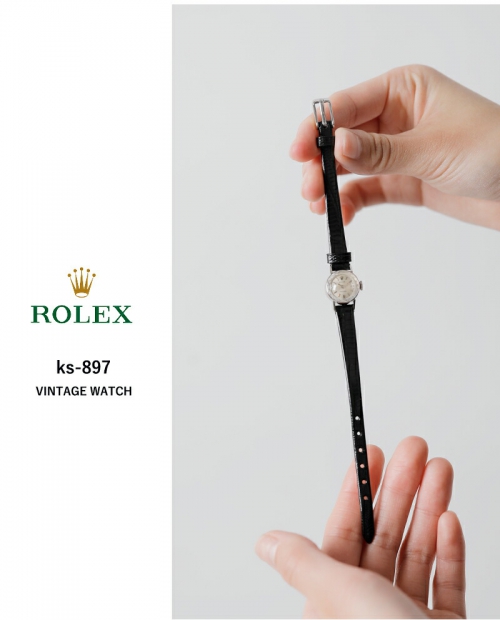 ROLEX ロレックス ヴィンテージ時計 1960年代 手巻き 18K ホワイト