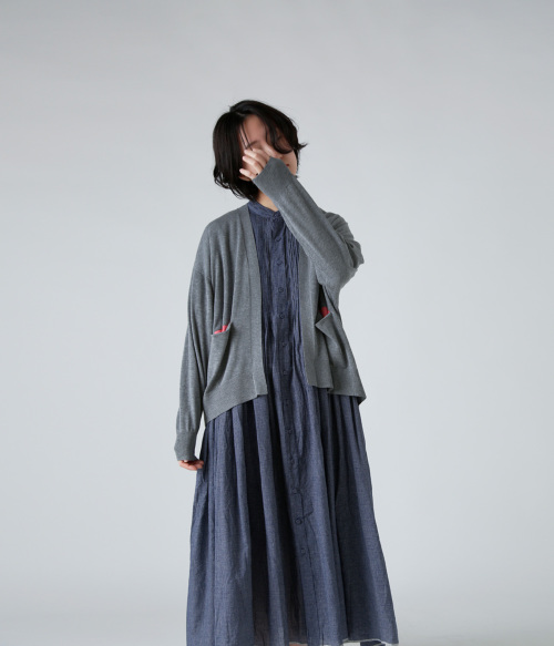atelier naruse(アトリエナルセ)コットン ニット カーディガン