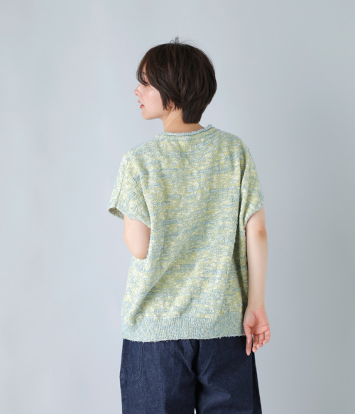 未使用 アトリエナルセ atelier naruse コットンダブルストランドマーガレットニットボレロ F＼アイボリー カーディガン【2400014723052】 atelier naruse アトリエナルセ コットン ダブル ストランド ニット